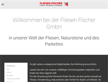 Tablet Screenshot of fliesen-fischer.com
